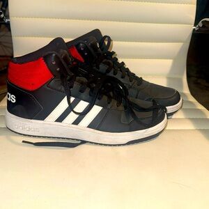 Adidas black red top tens men’s 9.5